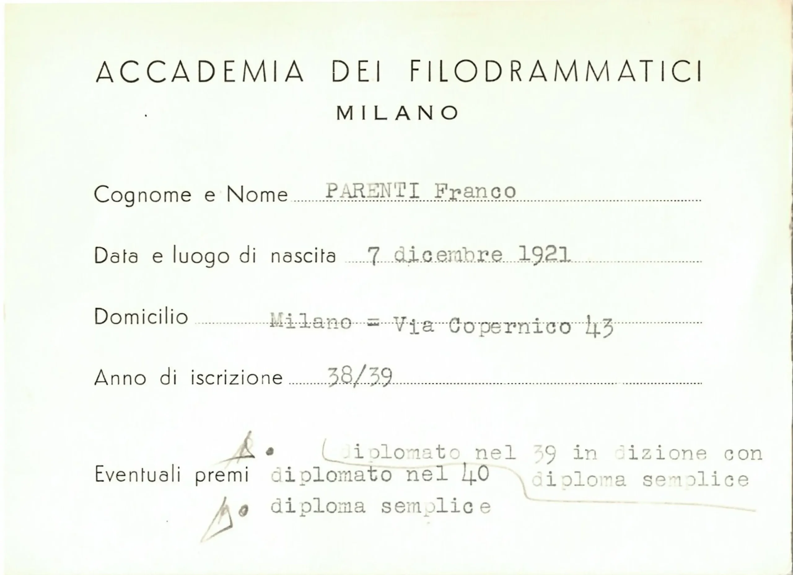 Tra gli allievi illustri